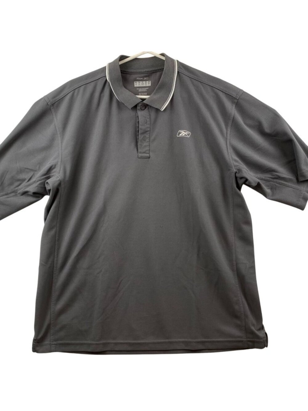 Reebok Golf Tech Polo 2XL Gray > Moisture Management